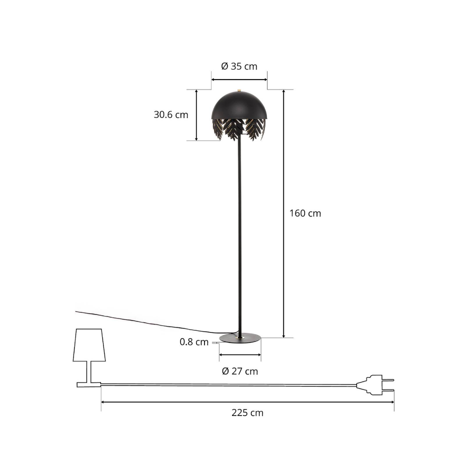Lampadaire en métal design, Aparas