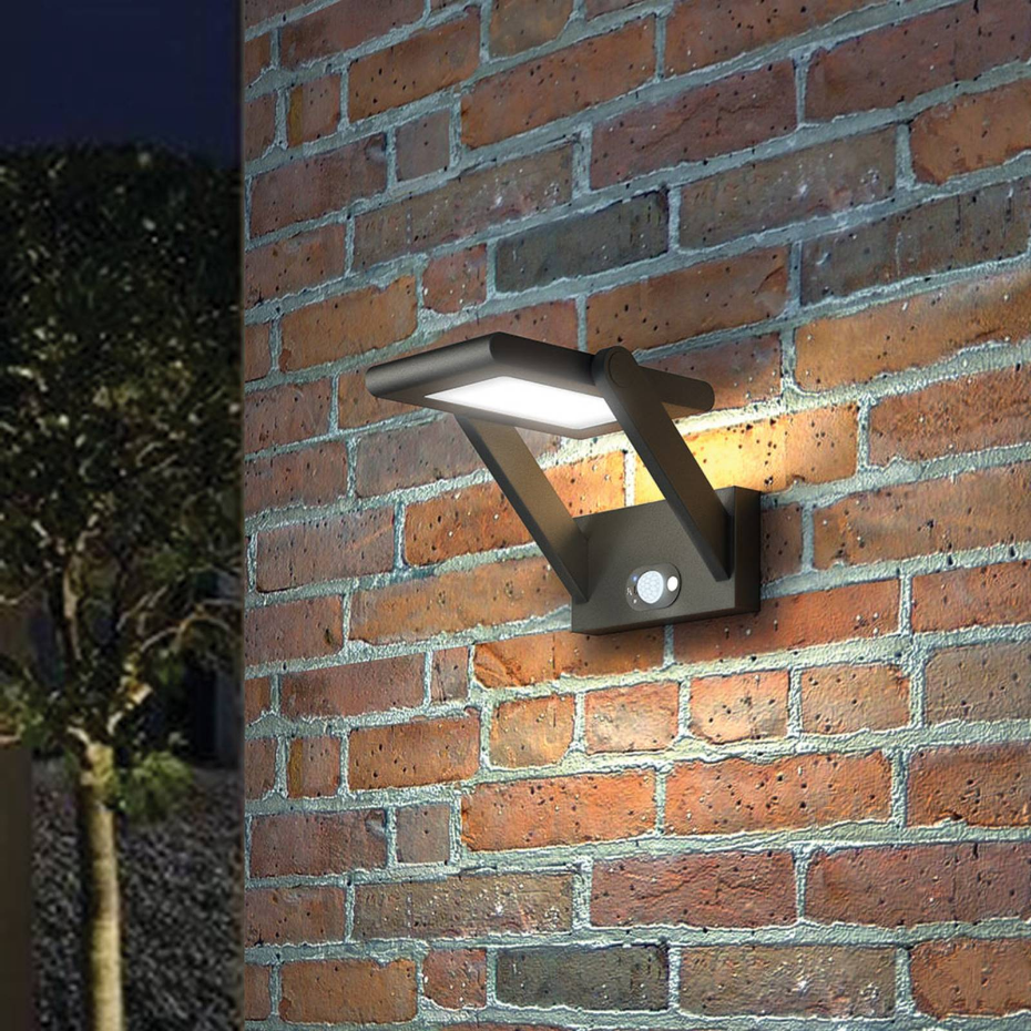 Lampe solaire extérieure en aluminiumLED