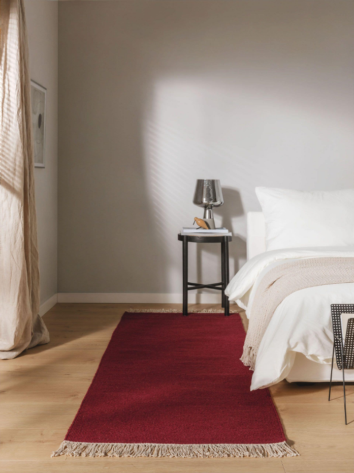 Tapis de couloir en laine tissé main LIV