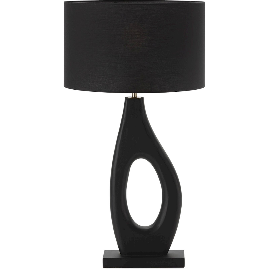 Lampe de table en bois de manguier et métal