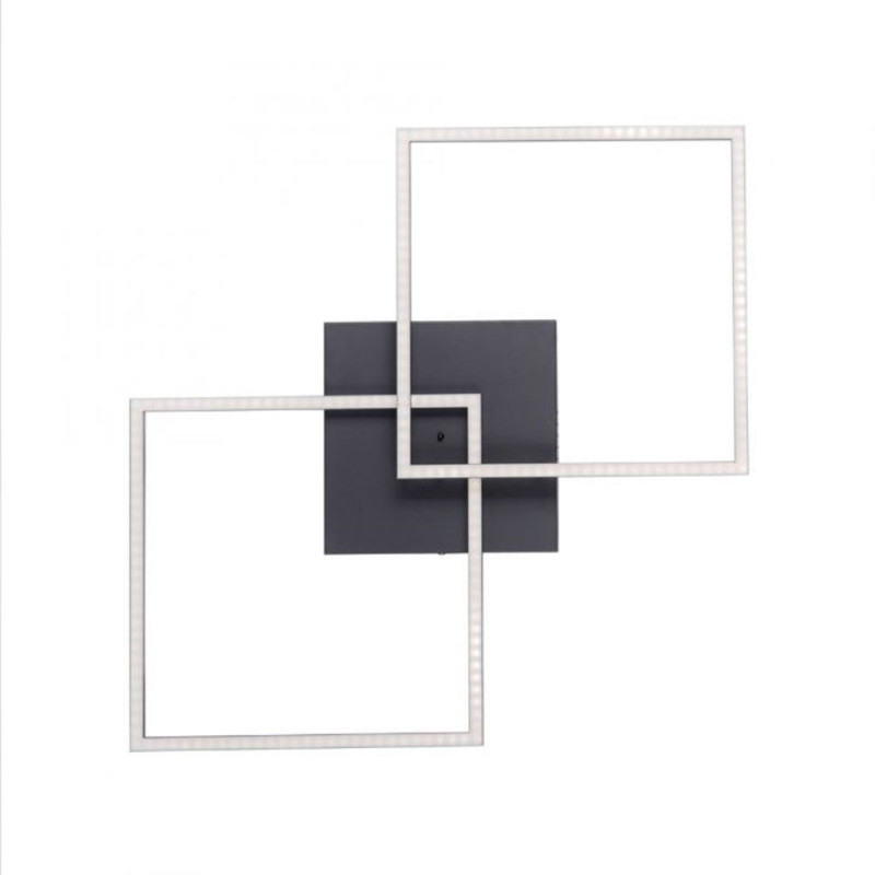 Plafonnier Led Iven Noir Dimmable Et Cct