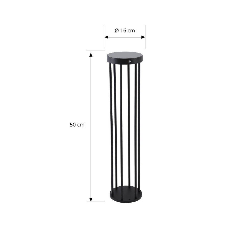 Lampe solaire en aluminium moderneLED