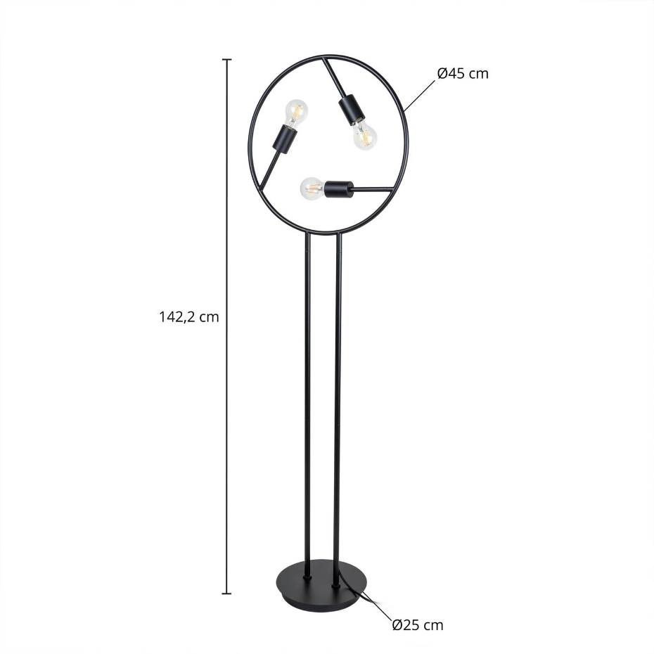 Lampadaire en métal design, Linnard