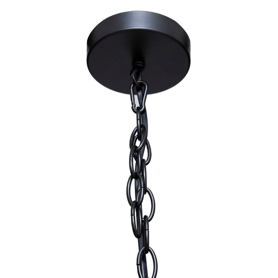 Suspension métal et perles bois GOYA