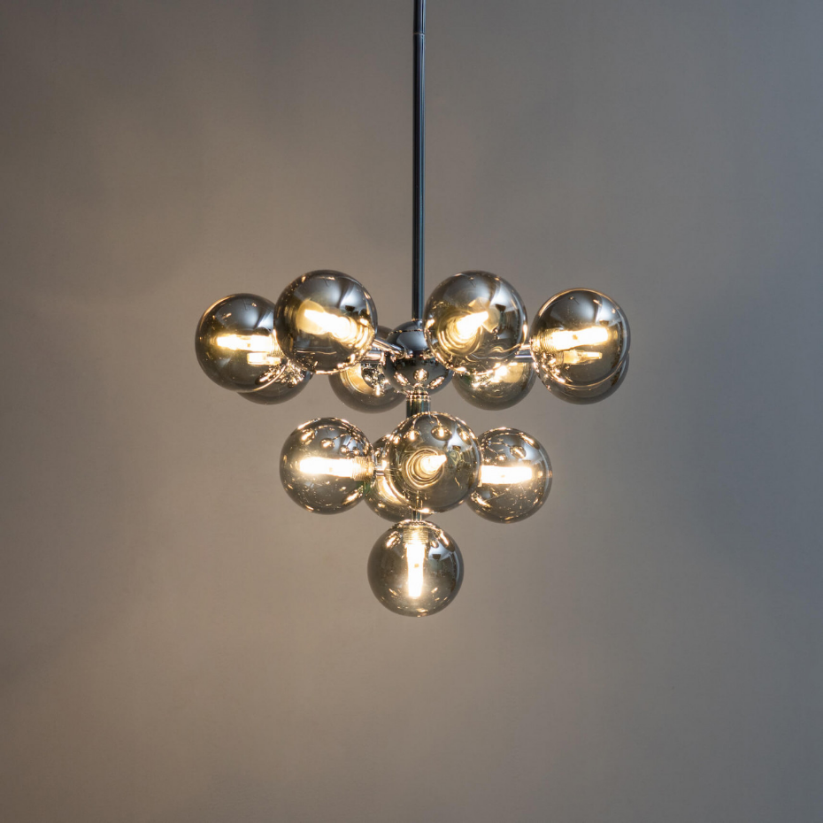 Suspension élégante à sphères verre - NIZZALO