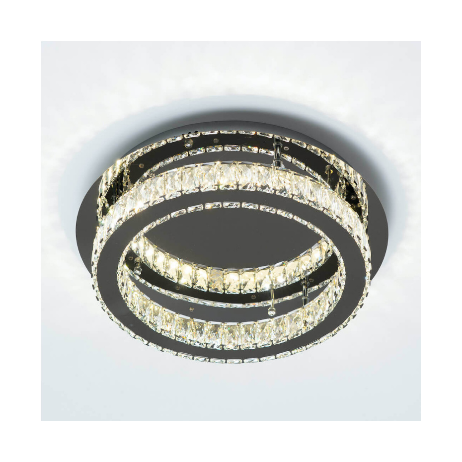 Plafonnier LED cercle miroir - DIEZ