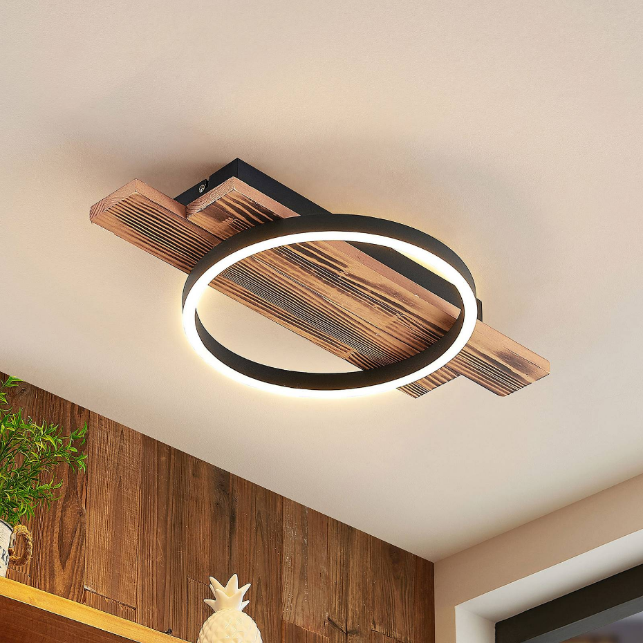 Plafonnier en bois moderneLED, Sentoa
