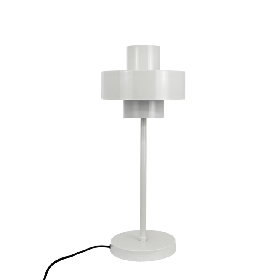 Lampe à poser en métal blanc STOKE
