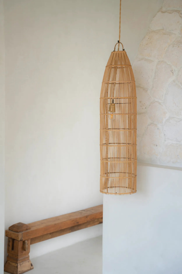 Suspension en rotin FISH TRAP