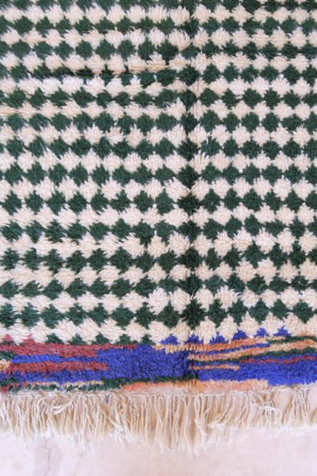 Tapis berbère à carreaux coloré pure laine - tapis sur mesure