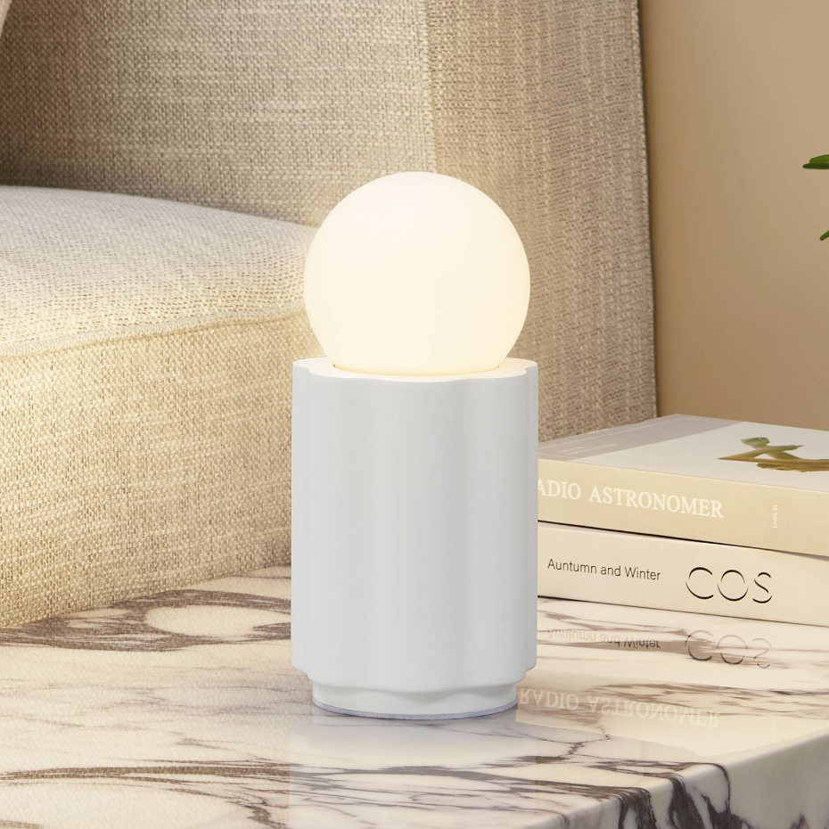 Lampe à poser en plâtre moderne, Nielson