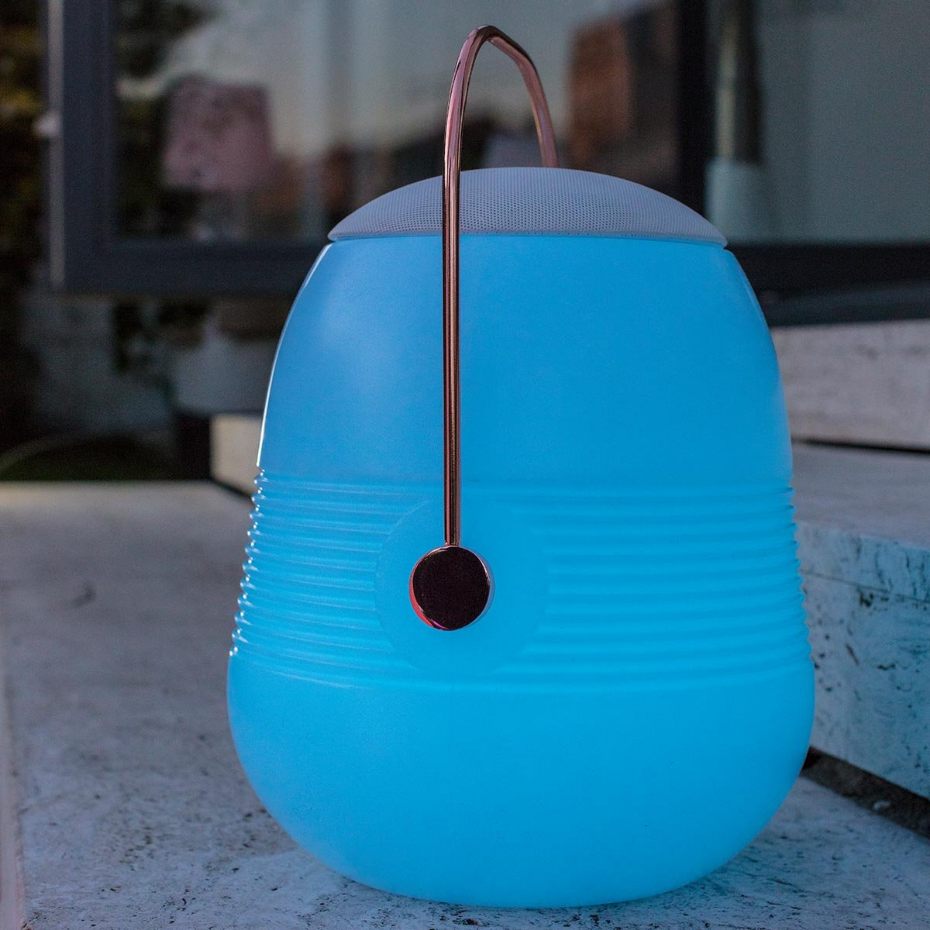 Lampe enceinte bluetooth multicolore BOB STATION H33cm
