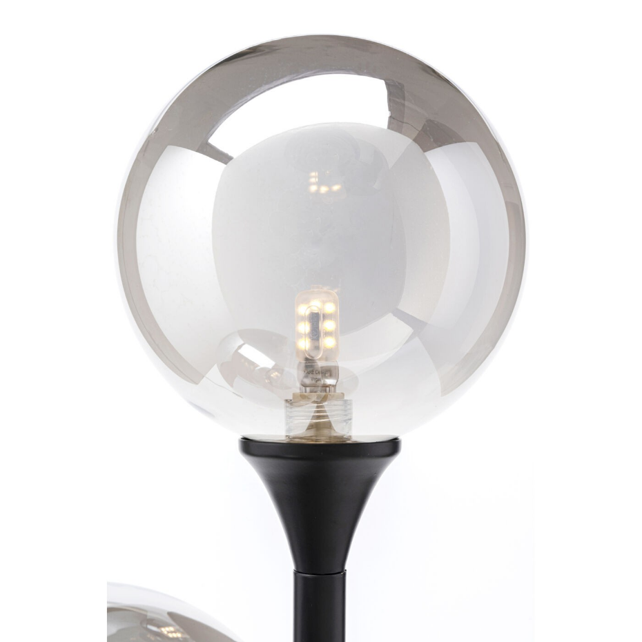 Lampadaire en verre et acier 83cm, AL CAPONE