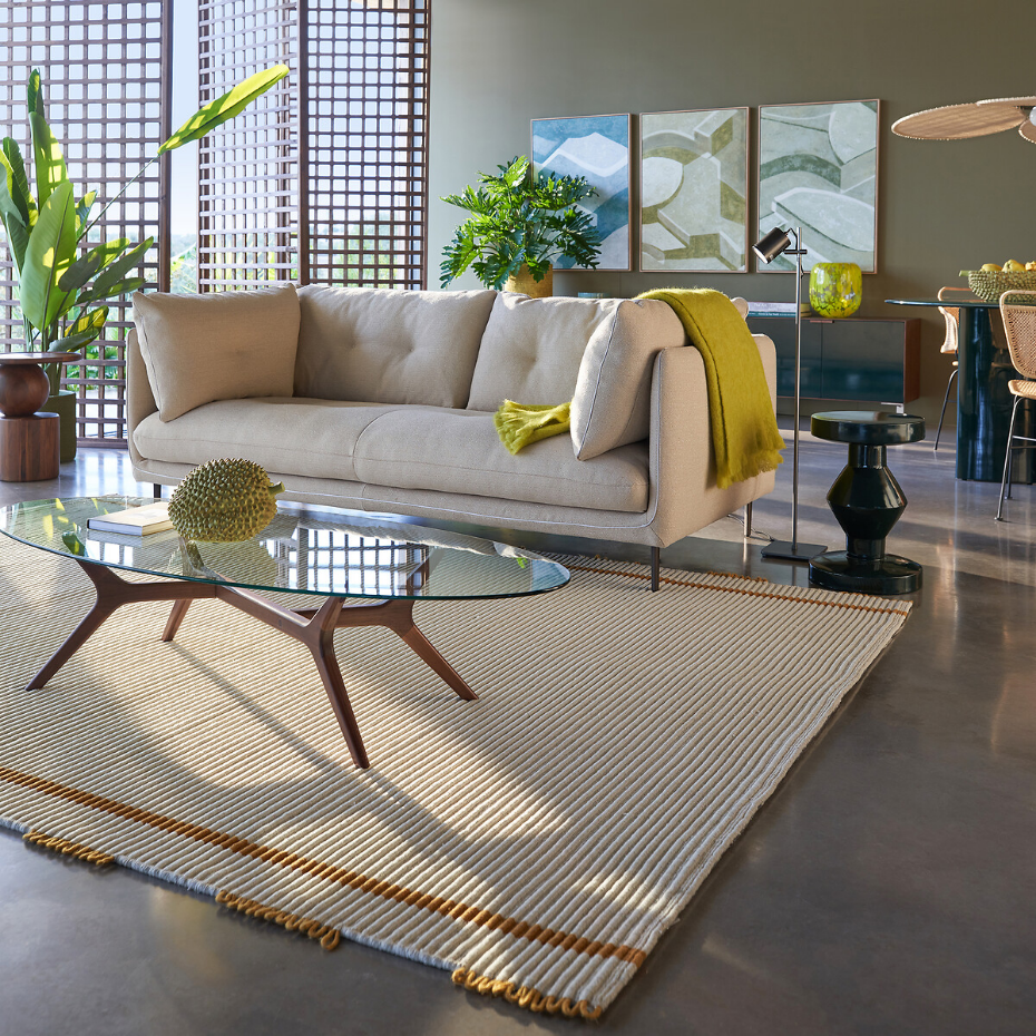 Tapis tissé main, 67% coton, Uksi
