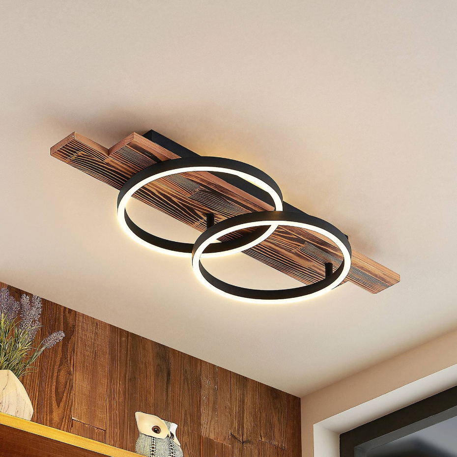 Plafonnier en bois moderneLED, Sentoa