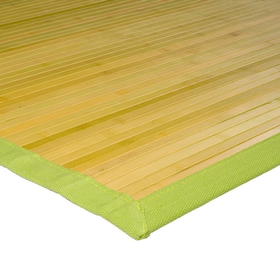 Tapis en bambou larges lattes ganse SOLO BAMBOO