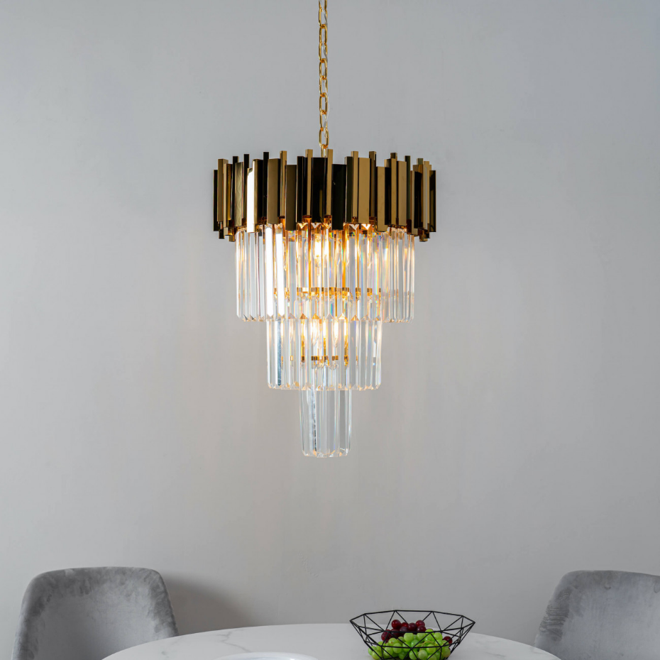 Suspension en cristal et métal - FRANCESCA