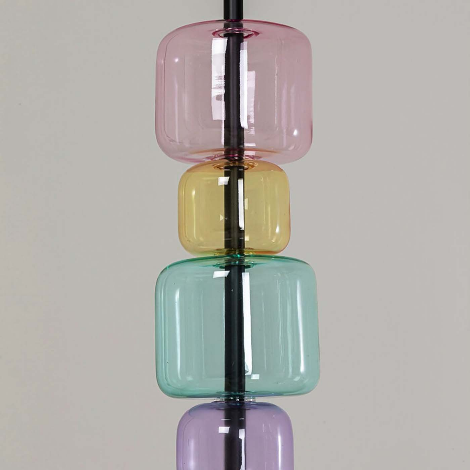 Suspension en verre et acier, CANDY BAR