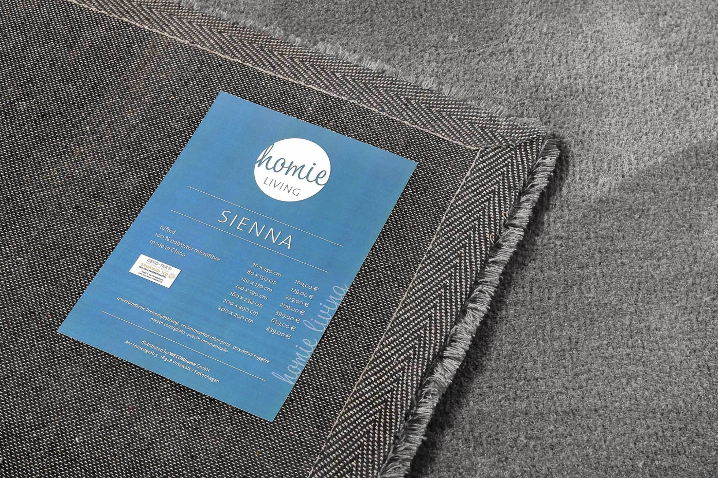 Tapis tufté en microfibre doux et dense ,  SIENNA