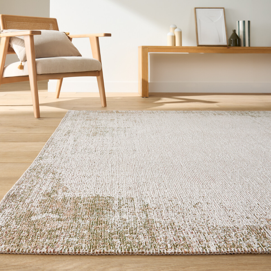 Tapis tissé plat effet used, Inoka