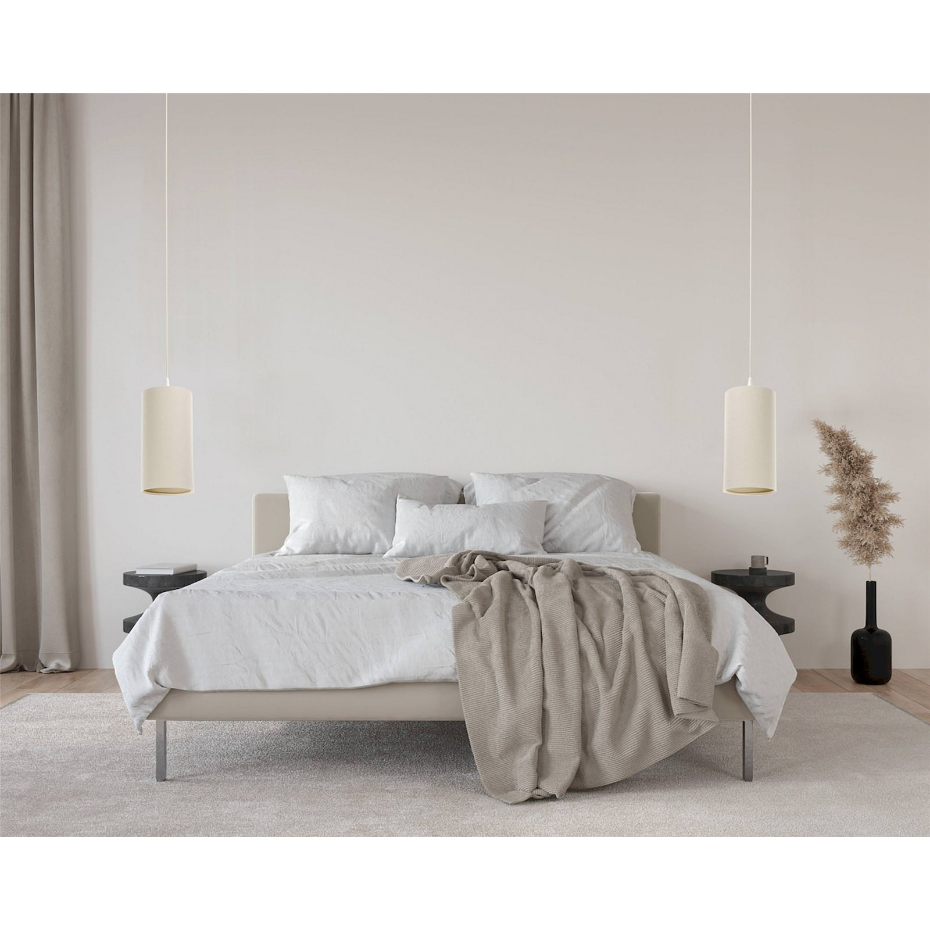 Suspension en lin rond Boho Elegant