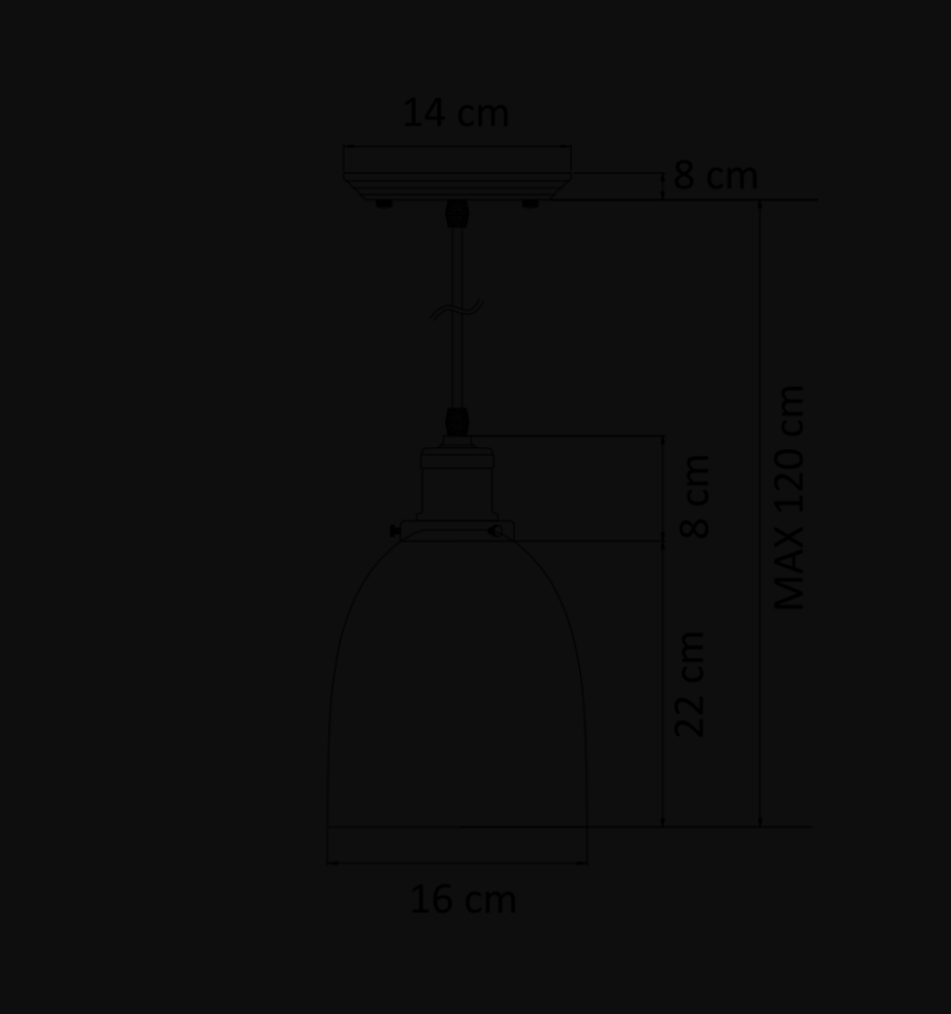 Suspension cloche verre transparent - GLORIA
