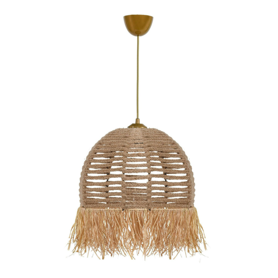 Suspension bohème durable avec corde et franges OLTEN