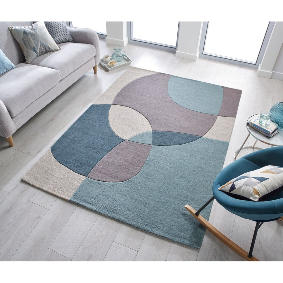 Tapis salon et chambre moderne pure laine GLEE