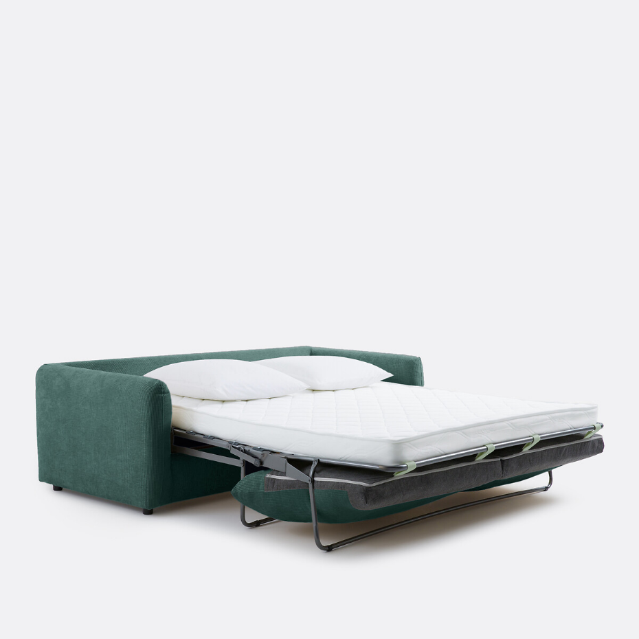 Canapé convertible 2, 3, 4 pl., velours gaufré Yde