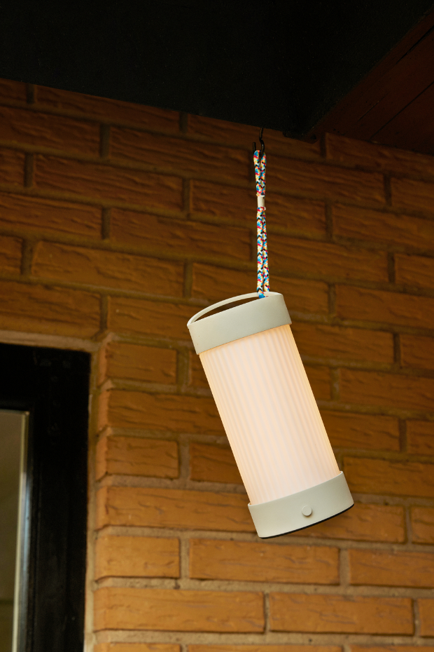 Lampe portable en verre et fer CAMP