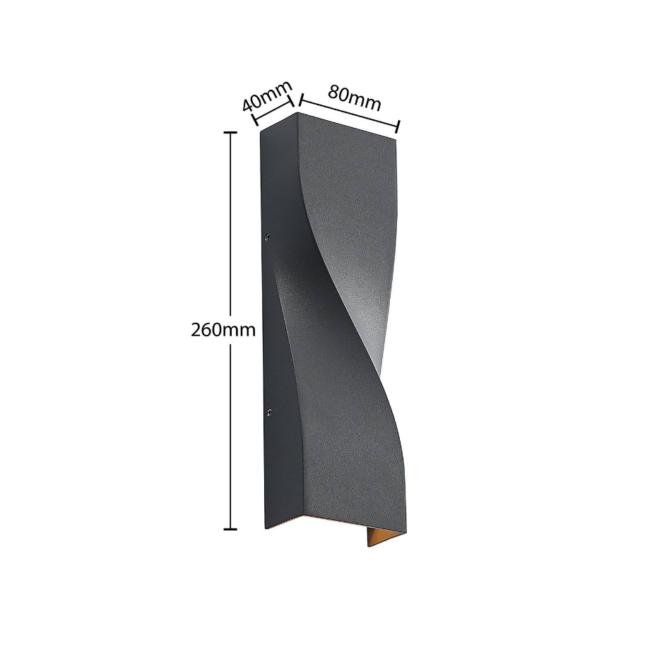 Applique extérieure en aluminium moderneLED