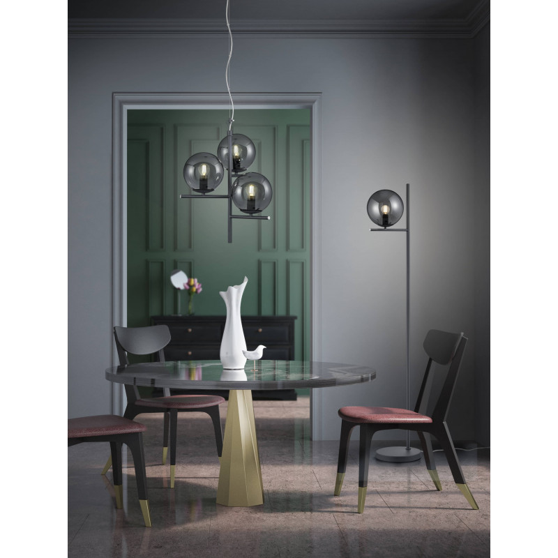 Lampadaire design en métal classique, PURE