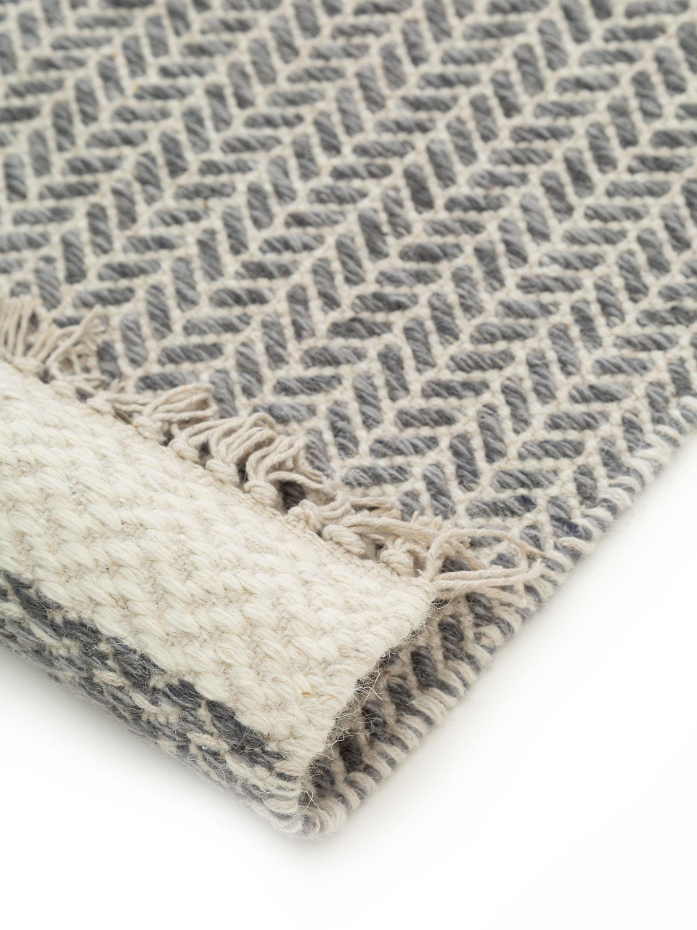 Tapis de couloir en laine tissé main KIM