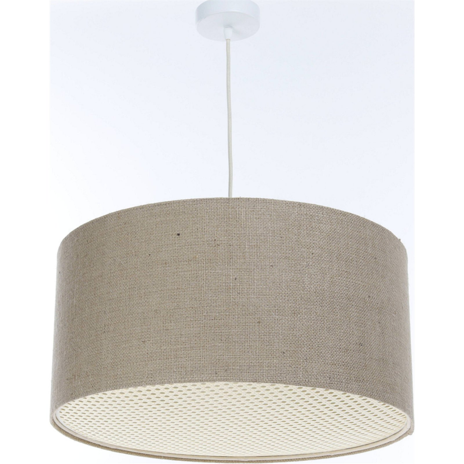 Suspension en lin rond Boho Elegant