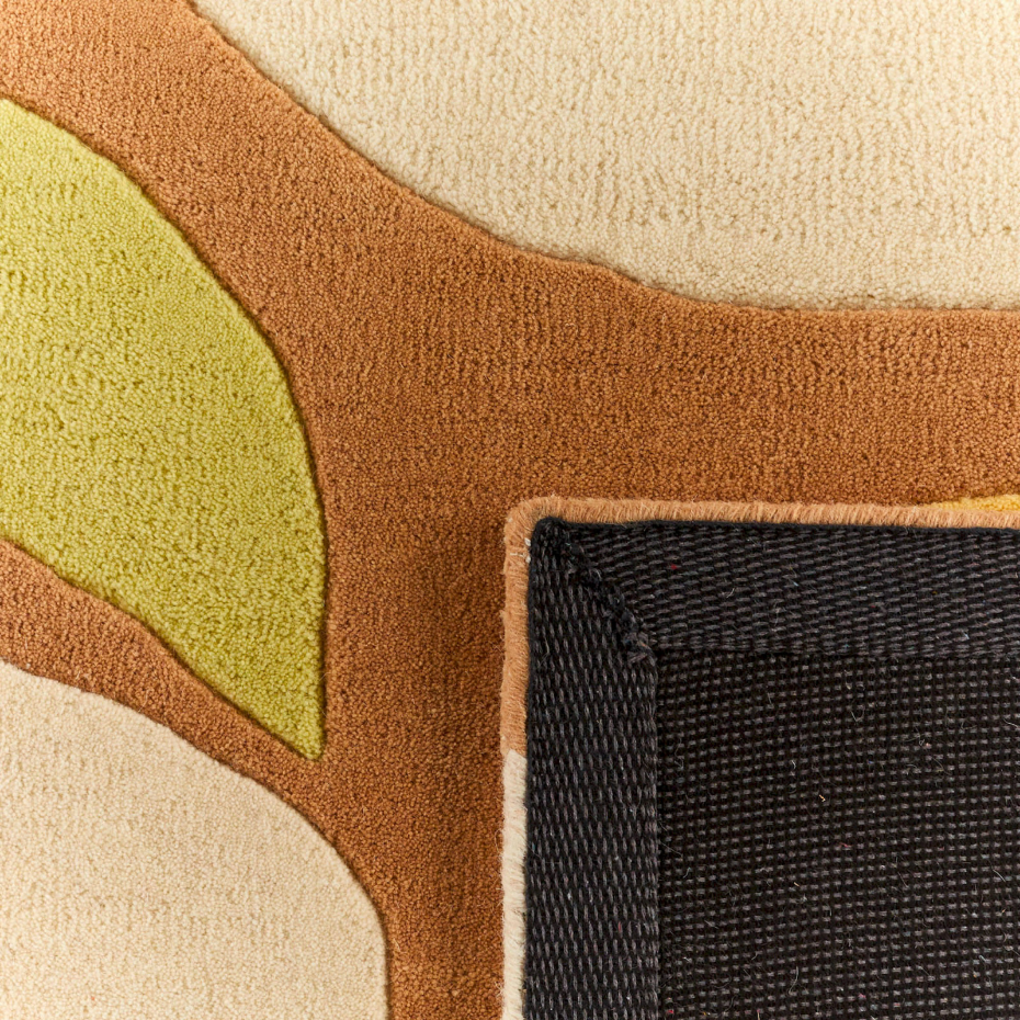 Tapis fait main en laine et coton Pantone