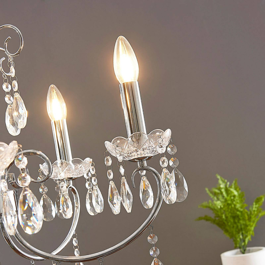 Lustre en cristal en métal, Solveig