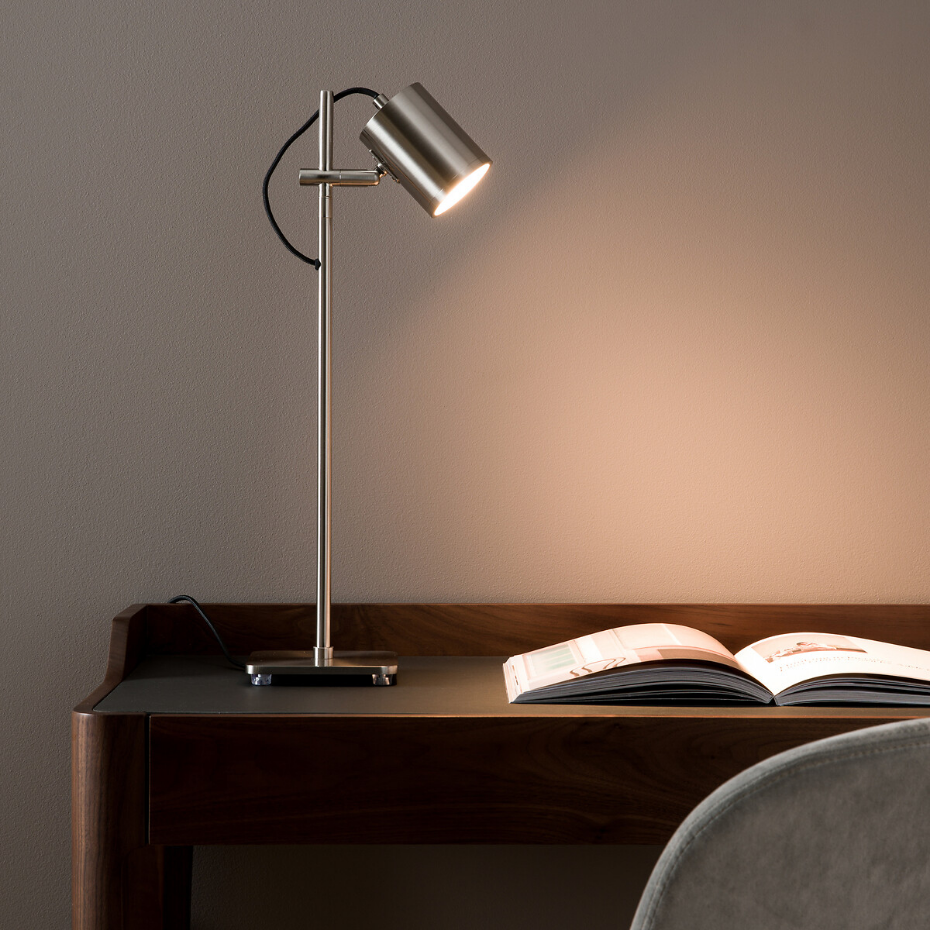 Lampe spot  finition nickel satiné, Girevole