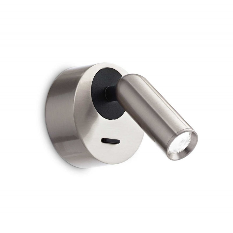 Applique De Chevet Nickel Led Orientable Anne