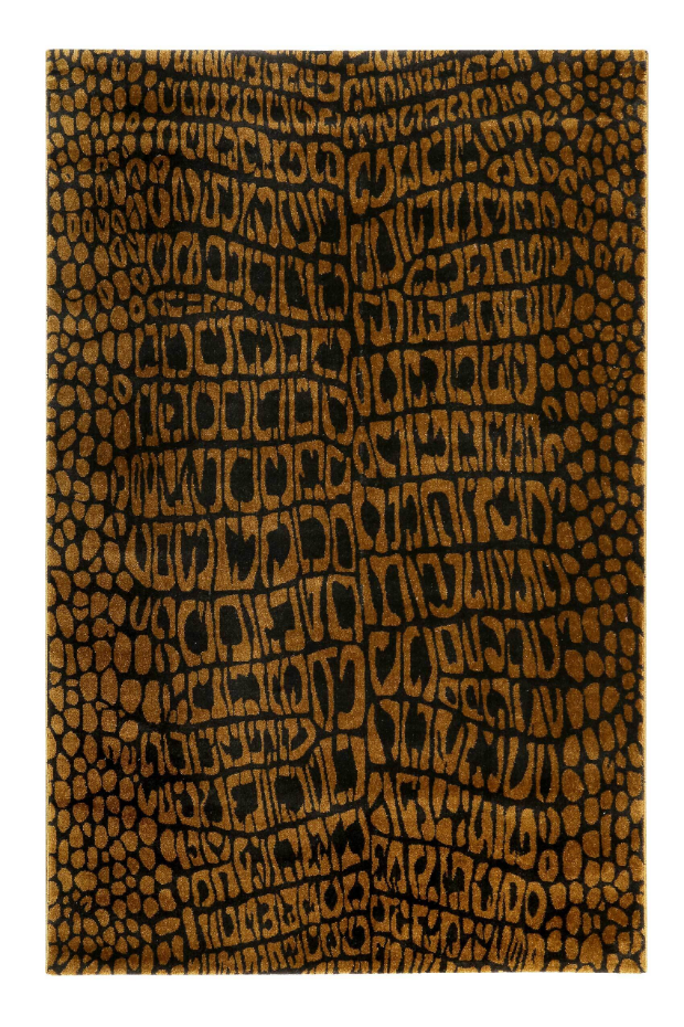 Tapis velours ras motif croco ,  CROCO