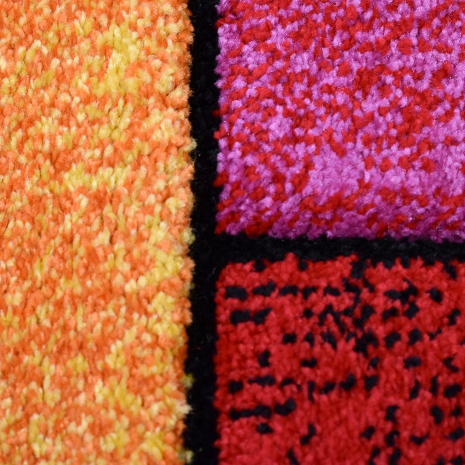 Tapis salon et chambre tissé motif géométrique LYN8 GEOME
