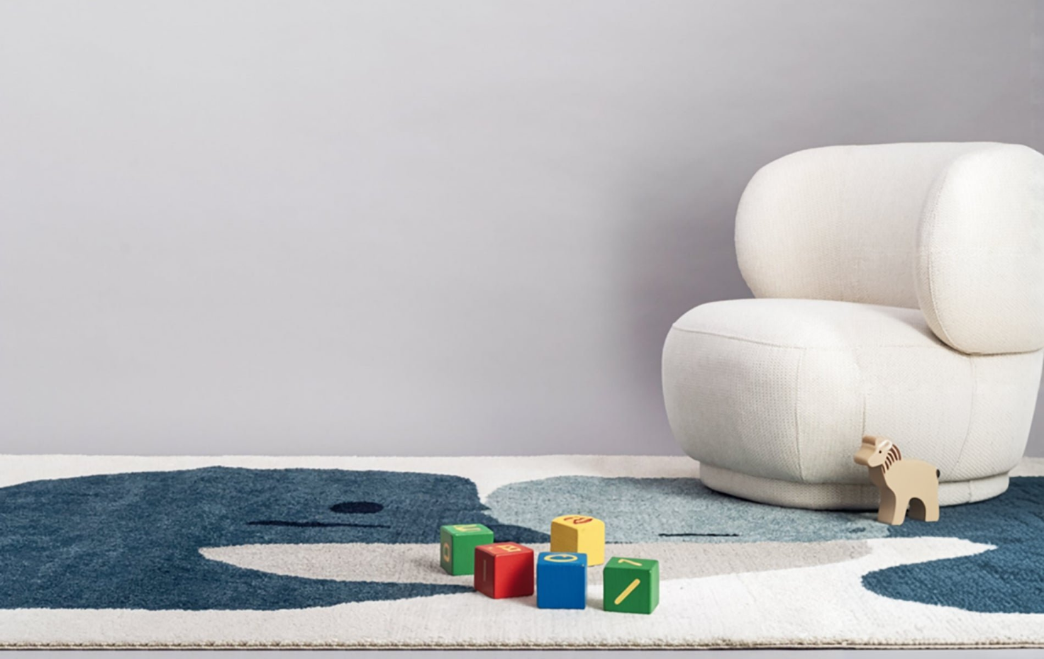 Tapis géométrique hommage à Joan Miró COLLAGE