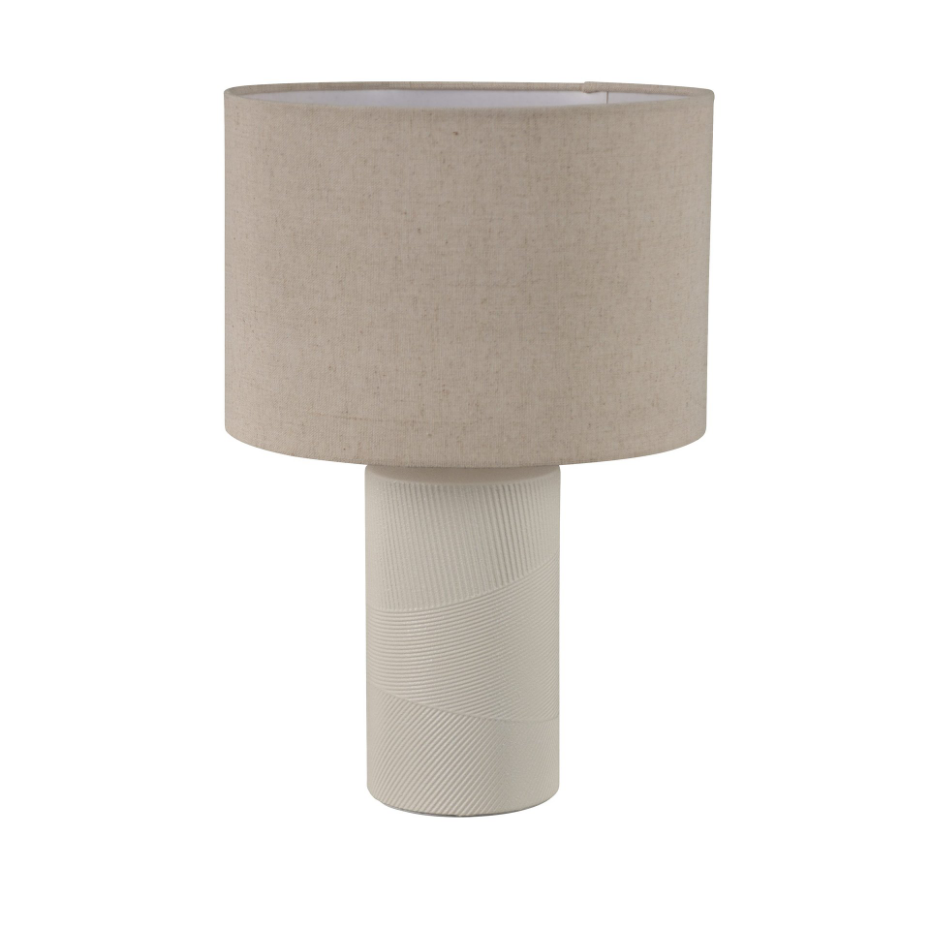 Lampe en céramique avec abat-jour, LANZOMA
