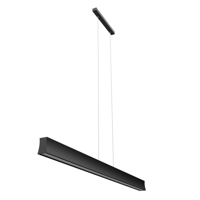 Suspension cuisine led horizontale Hanok noir