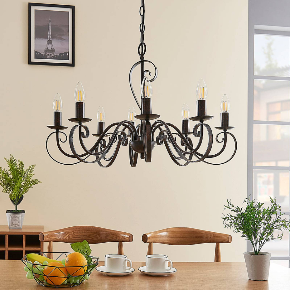 Lustre en métal traditionnel, Caleb
