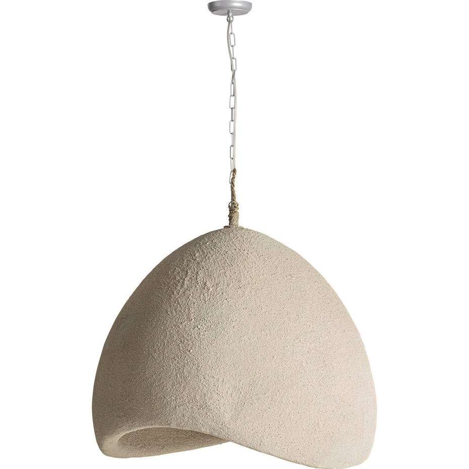 Lustre suspendu en résine finition rugueuse