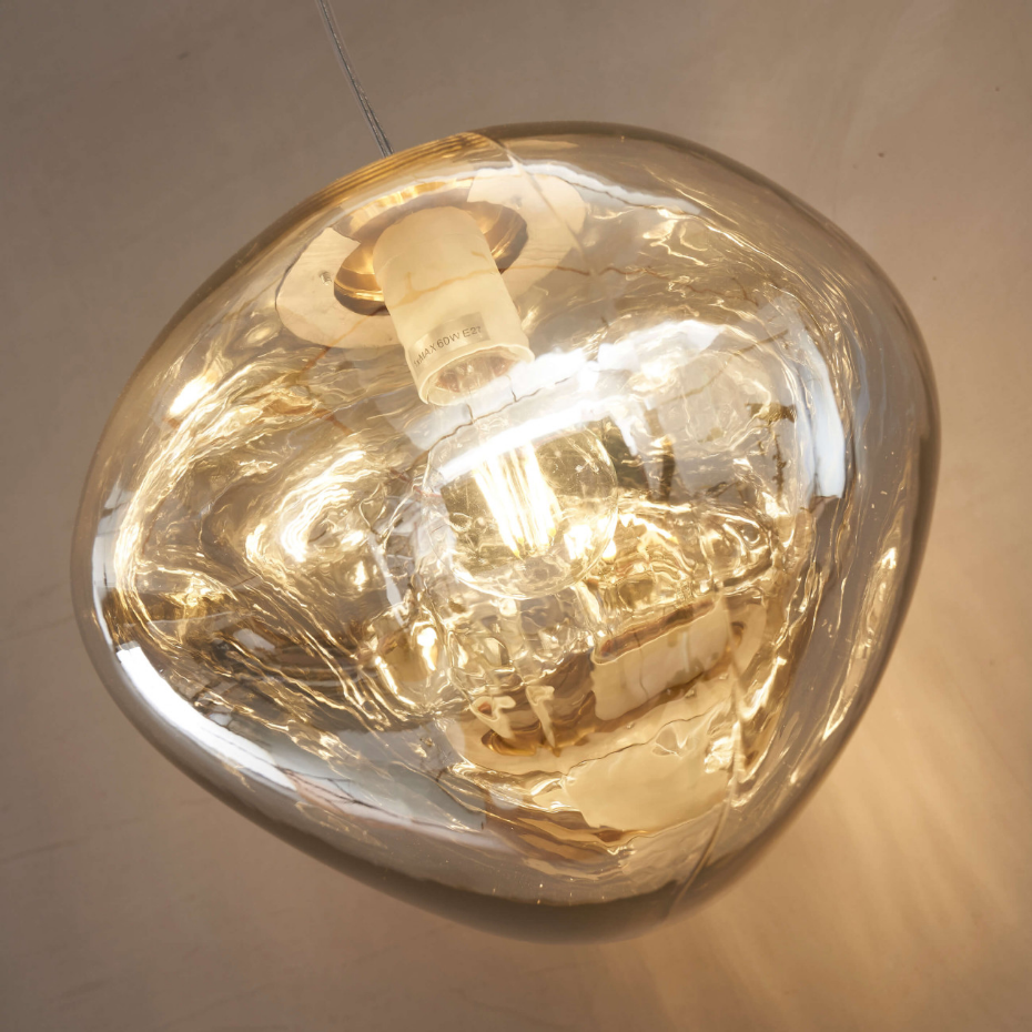 Suspension moderne en verre texturé - ISOTTA