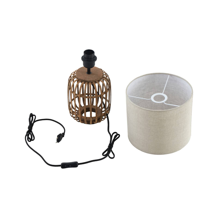 Lampe à poser en textile traditionnelle