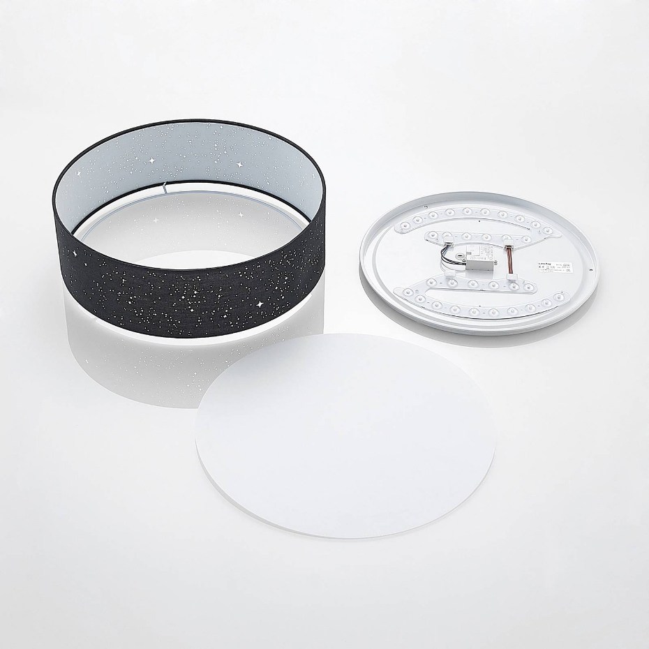 Plafonnier en textile moderneLED, Ellamina