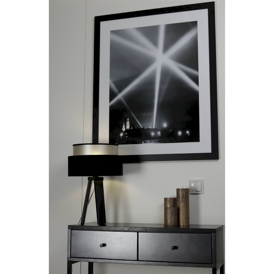 Lampe à poser ronde en PVC abat-jour  Duo ellegant
