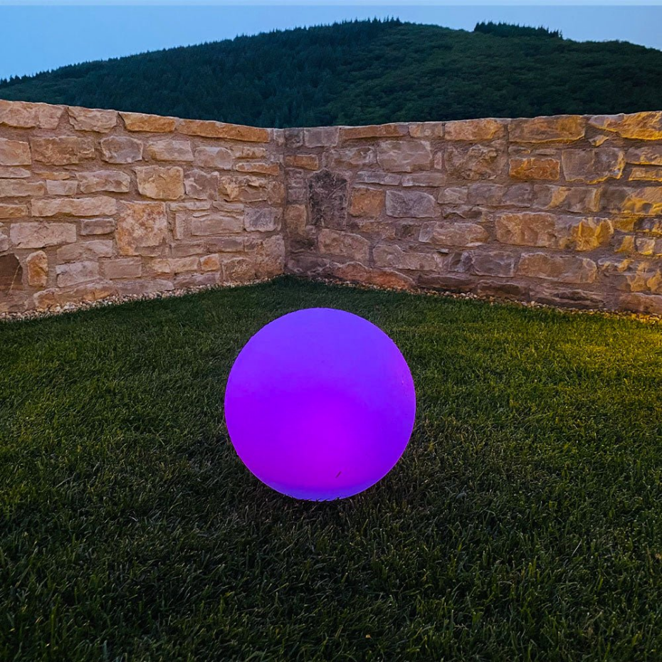 2 Boule lumineuse solaire SOLSTY RGB D30CM
